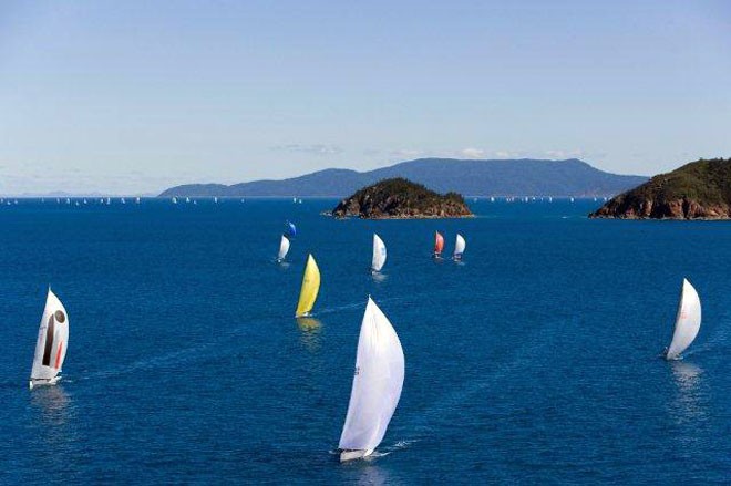 Possibly the best venue in the world for a regatta: Audi Hamilton Island Race Week is sailed around the many deserted tropical islands of the Whitsundays.  © Hamilton Island www.hamiltonisland.com.au